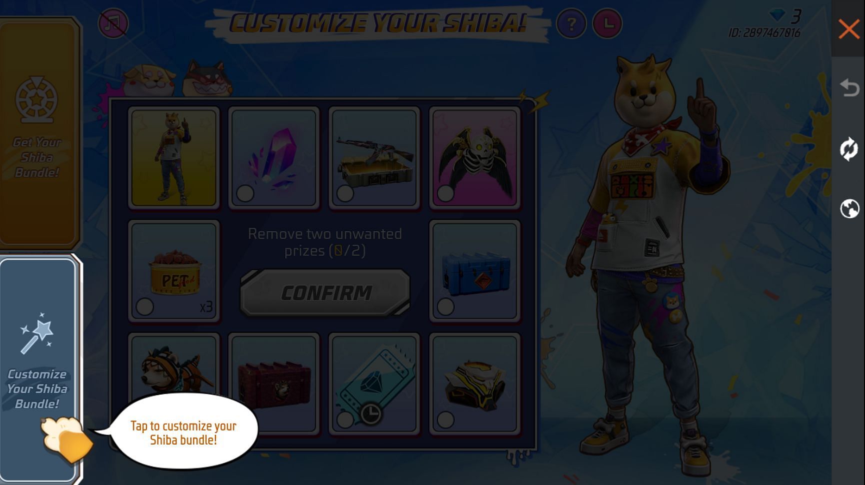 Use the shown button to purchase more items (Image via Garena)