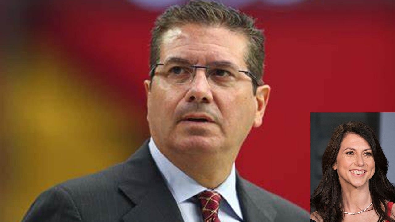 Daniel Snyder appears to be ready to sell the Washington Commanders, could Mackenzie Scott (inset) be a potential buyer?