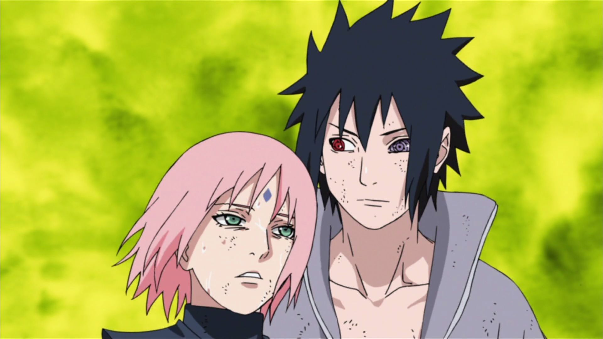 Sakura and Sasuke during the Fourth Great Ninja War (Image via Studio Pierrot)