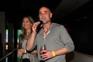 Andre Agassi and Steffi Graf at Foundation Bowling.