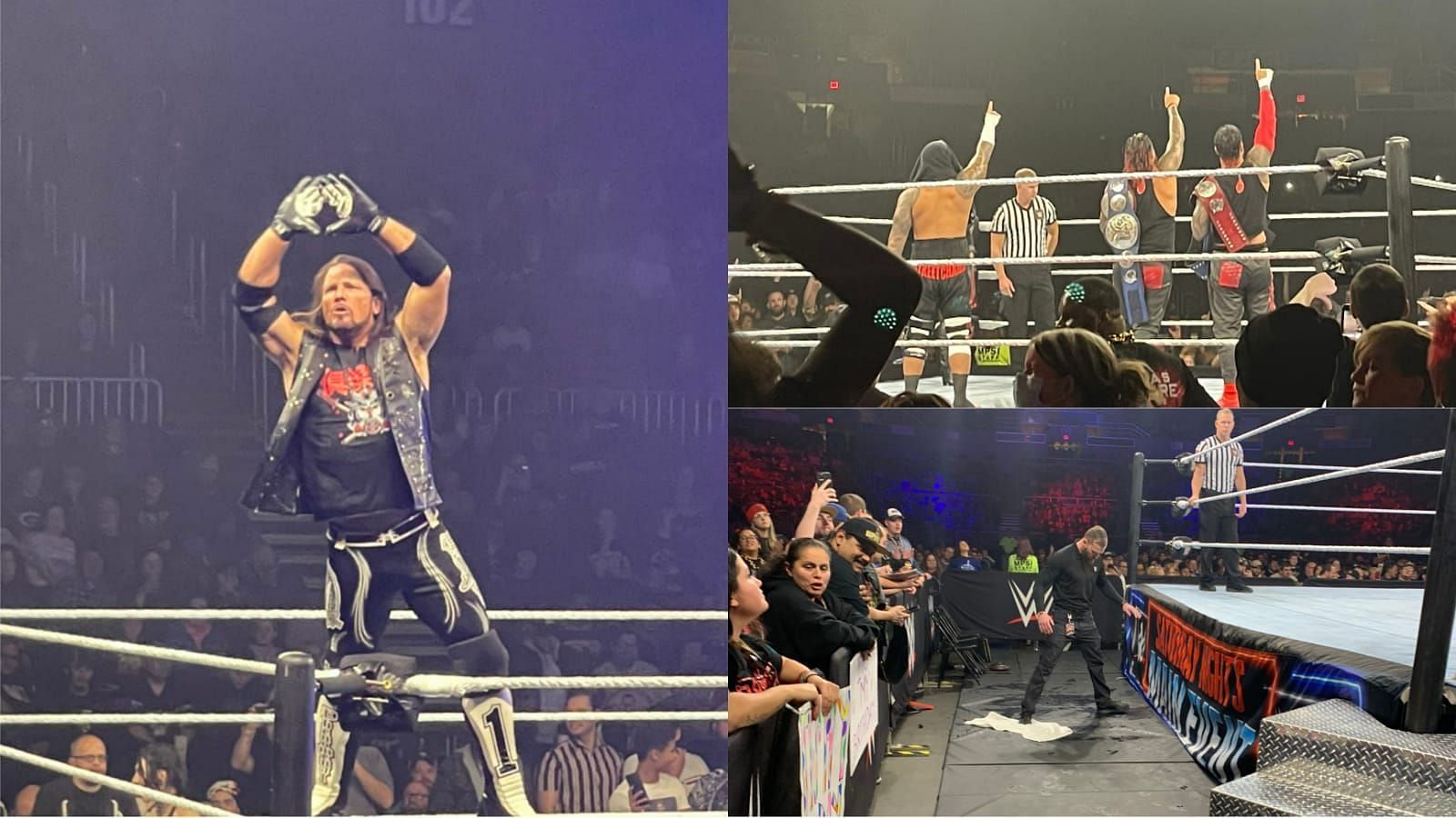 Aj Styles and The Bloodline were in action at WWE Saturday Night