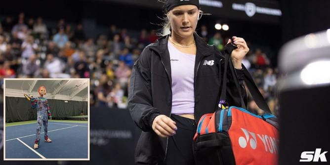 In pictures: Eugenie Bouchard dresses up as Chucky for Halloween