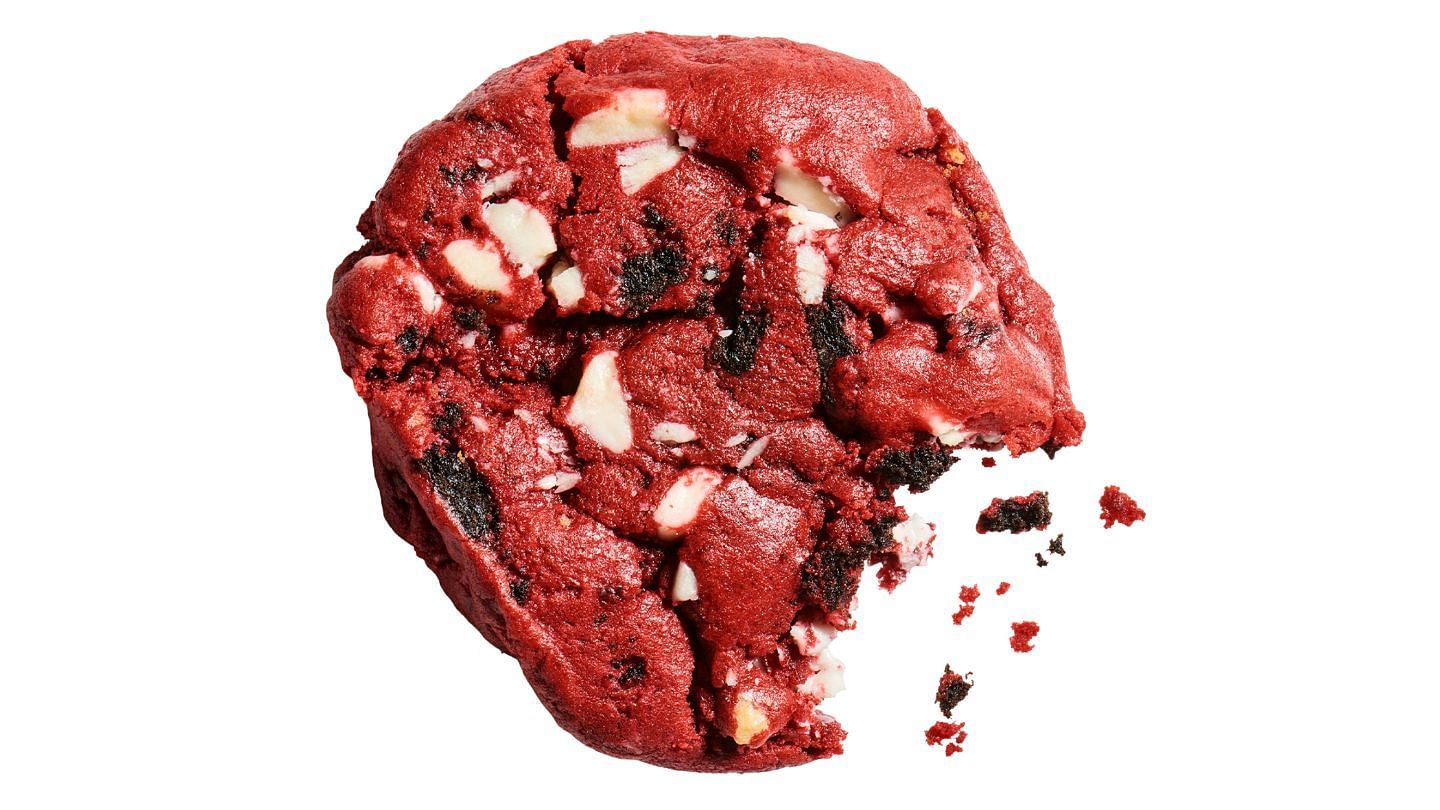 Red Velvet Cookies N Cream (Image via Insomnia Cookies)
