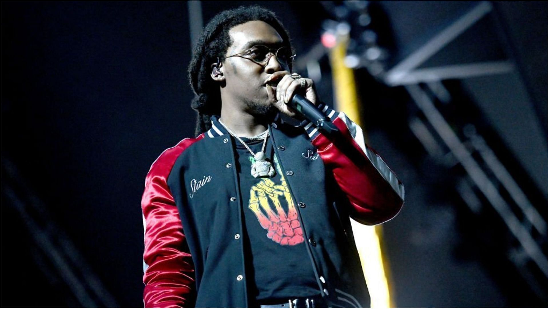 Takeoff&#039;s name was linked to a few personalities, but the reports were not confirmed (Image via Scott Dudelson/Getty Images)