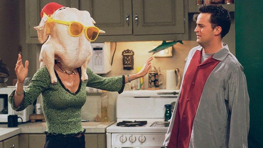 Friends Monica With Turkey GIF