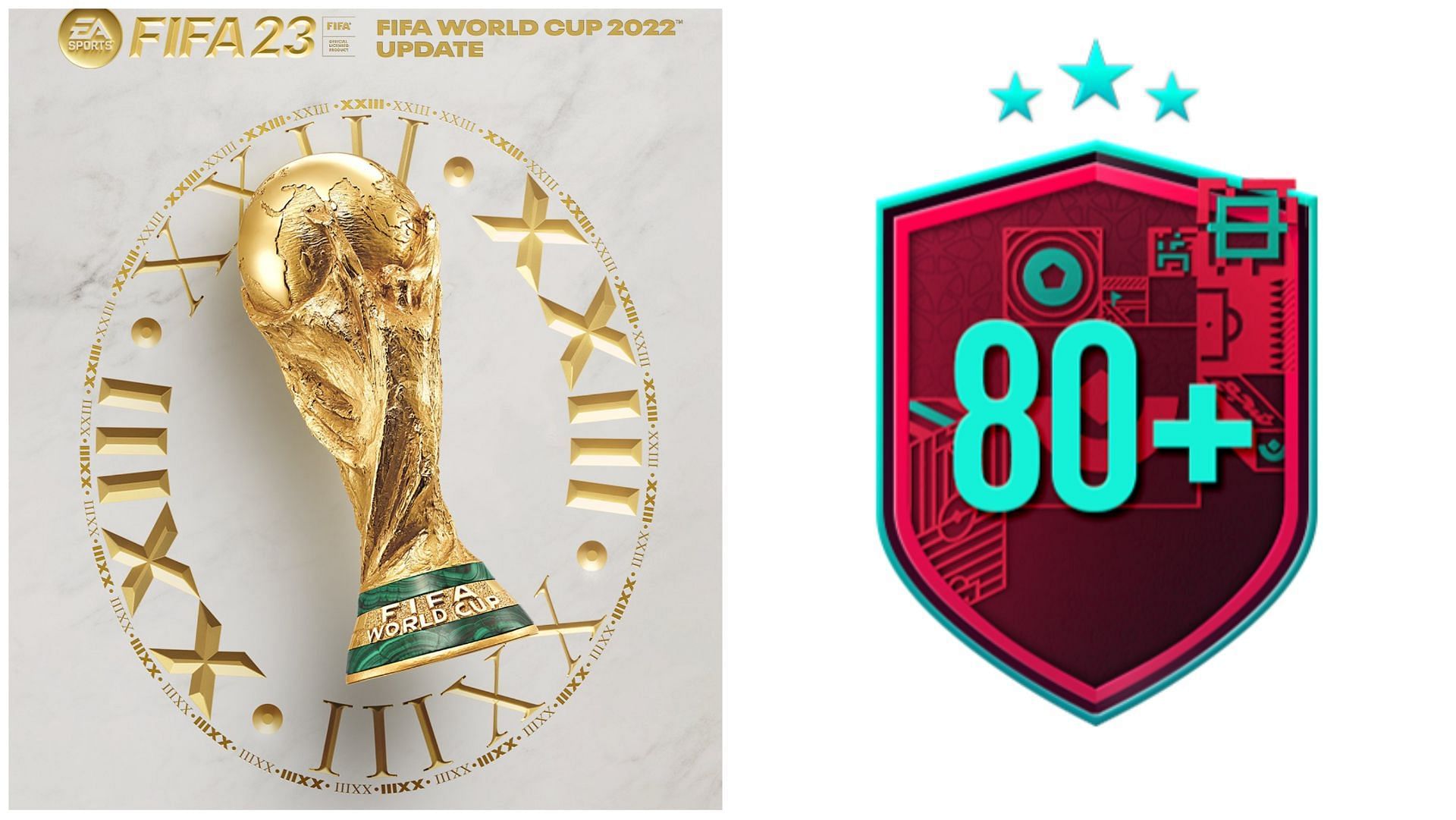 The 80+ World Cup Players upgrade is live in FIFA 23 (Images via EA Sports)