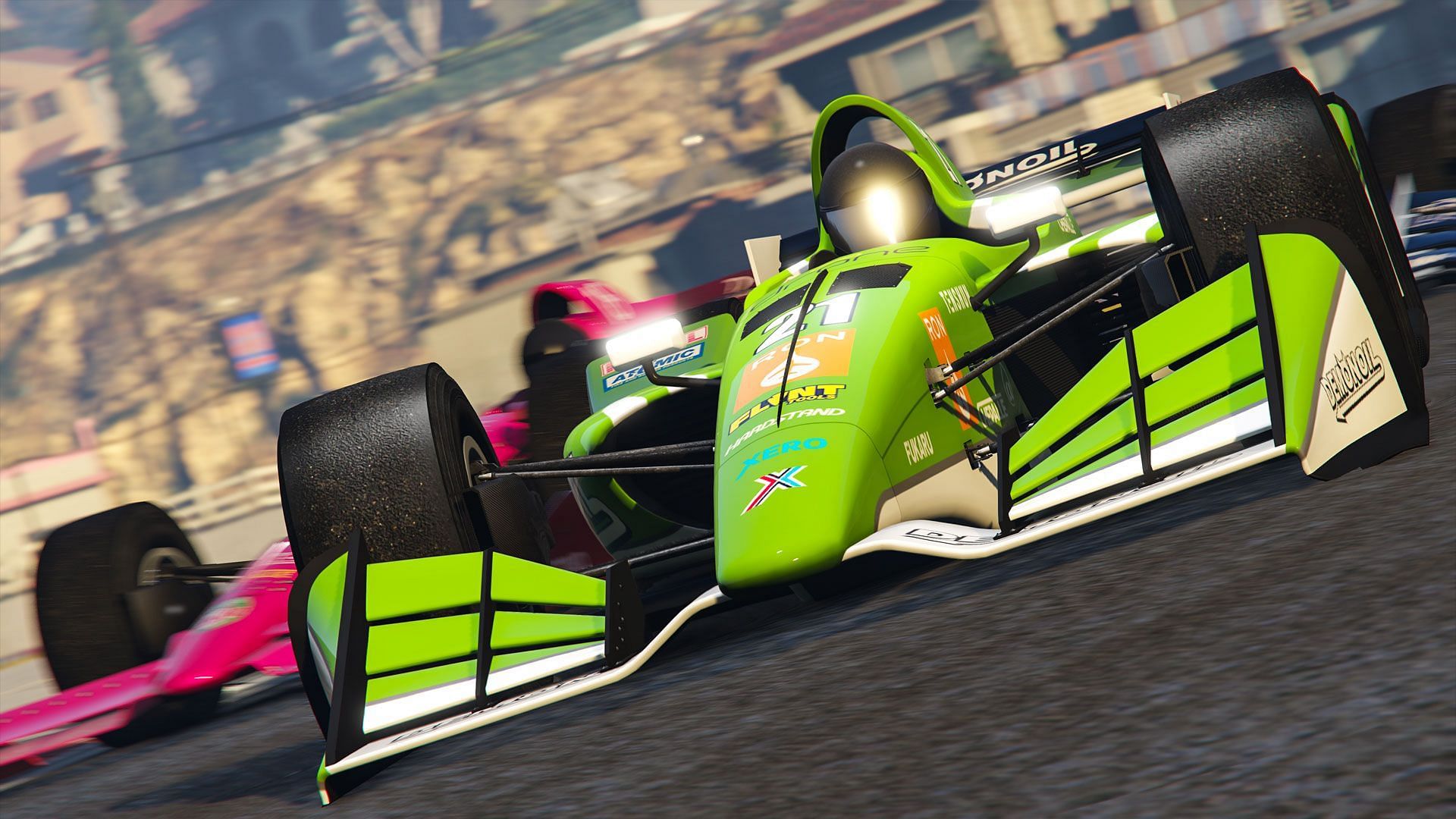 More Open Wheel cars racing (Image via Rockstar Games)