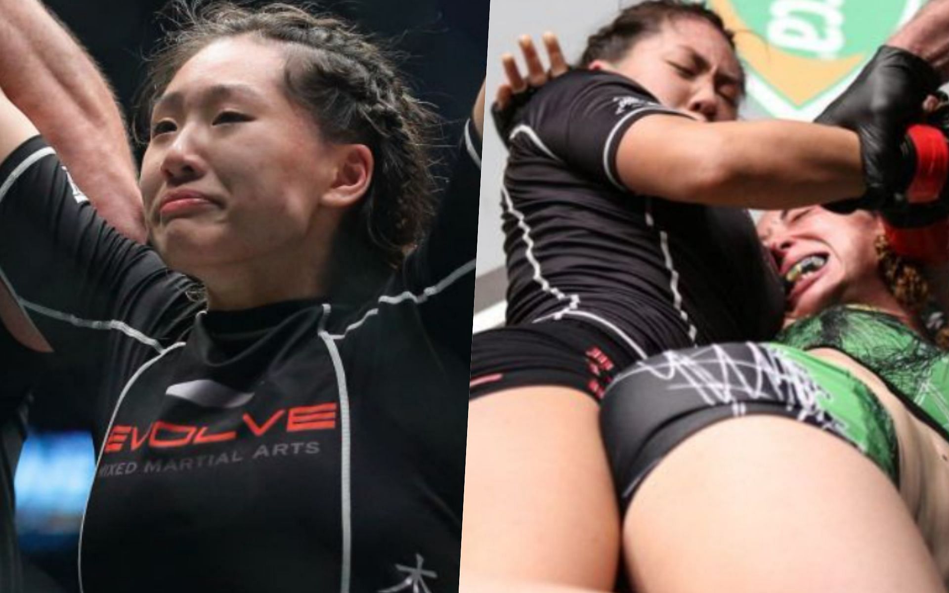 Angela Lee put on a grappling masterclass against Natalie Gonzales Hills in her third professional fight seven years ago. | Photo by ONE Championship