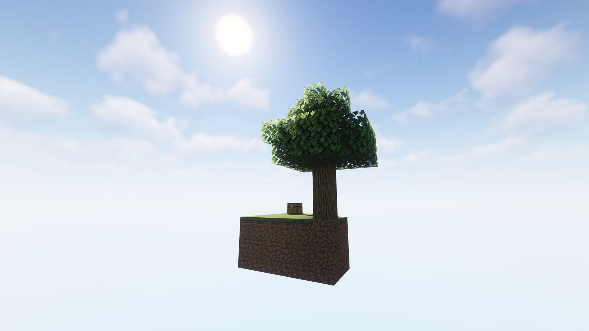 Broken World is a Skyblock-inspired custom map with various other islands to find (Image via MinecraftMaps)