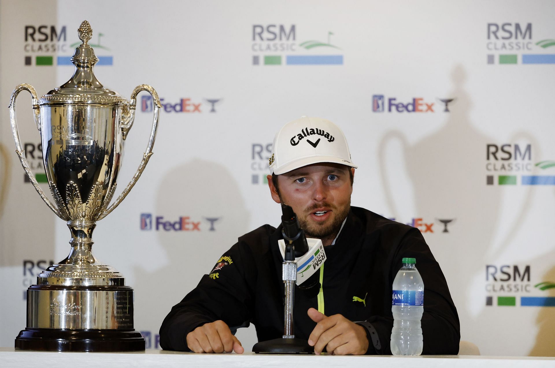 Adam Svensson at The RSM Classic - Final Round (Image via Cliff Hawkins/Getty Images)