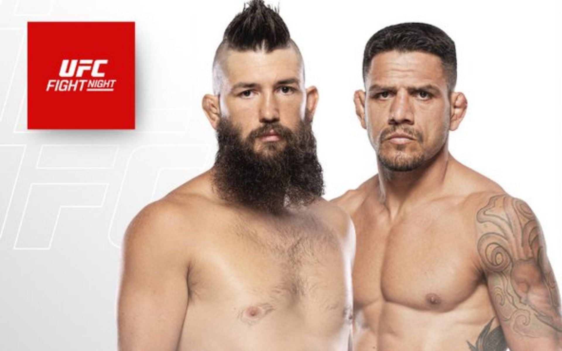 Bryan Barbarena [Left] Rafael dos Anjos [Right] [Image courtesy: UFC Brasil Twitter]