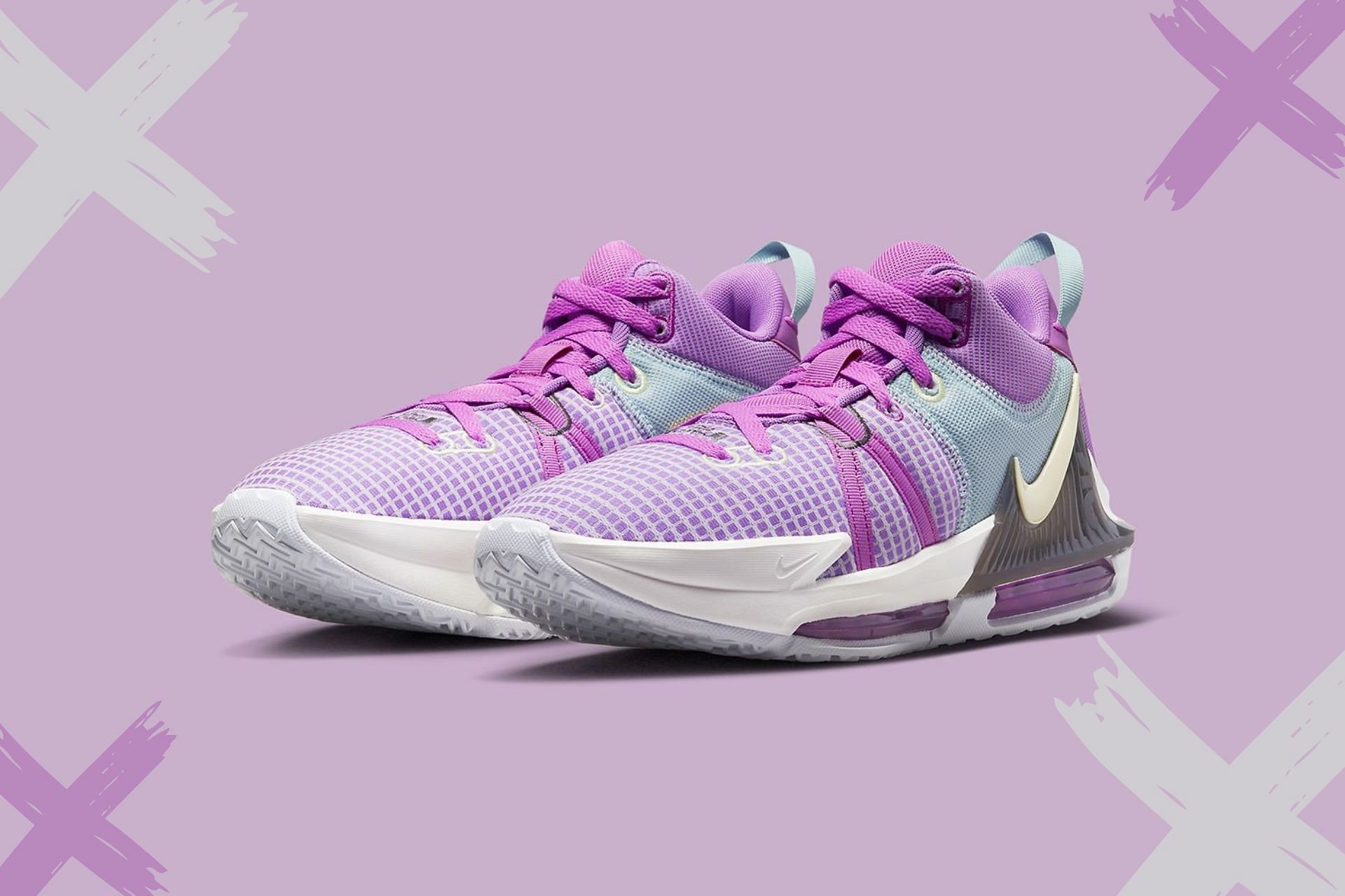 Nike LeBron Witness 7 Purple Pastel colorway (Image via Nike)
