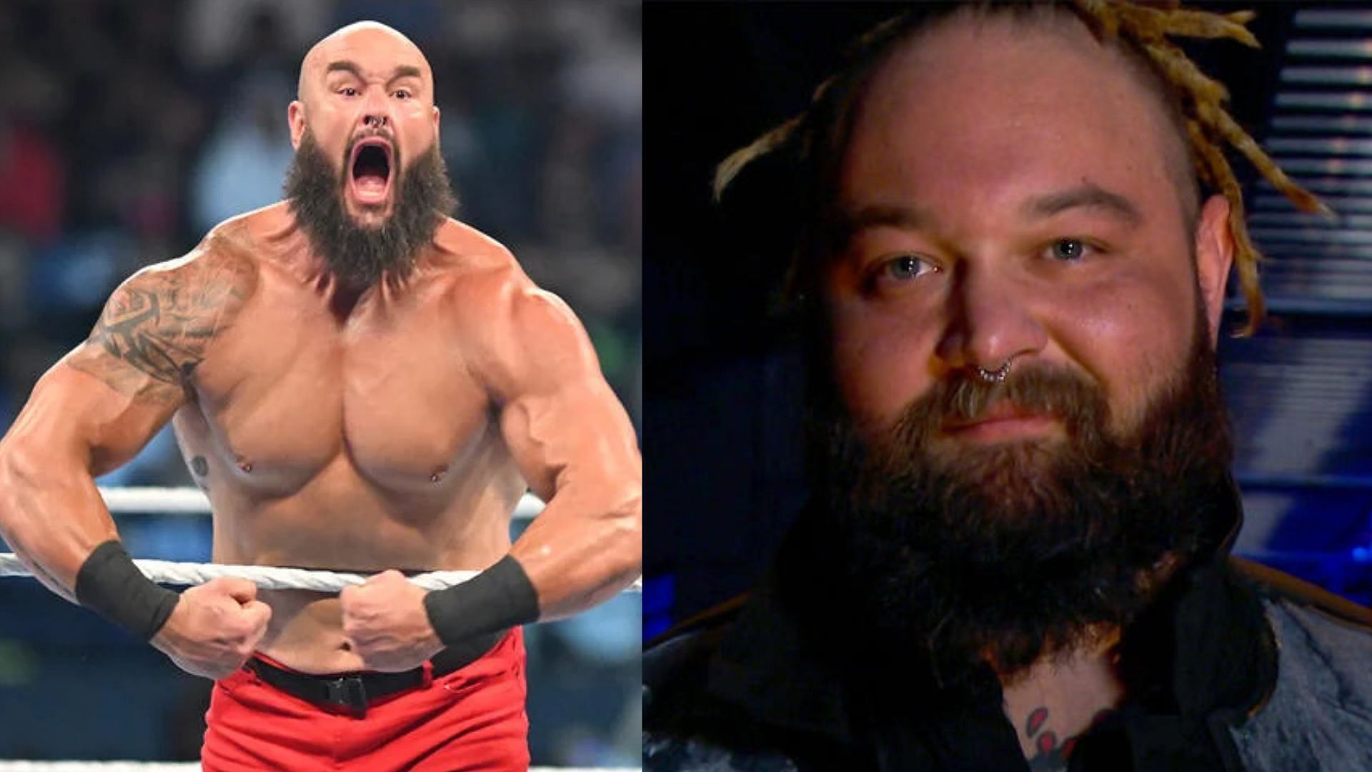 Braun Strowman (left); Bray Wyatt (right)