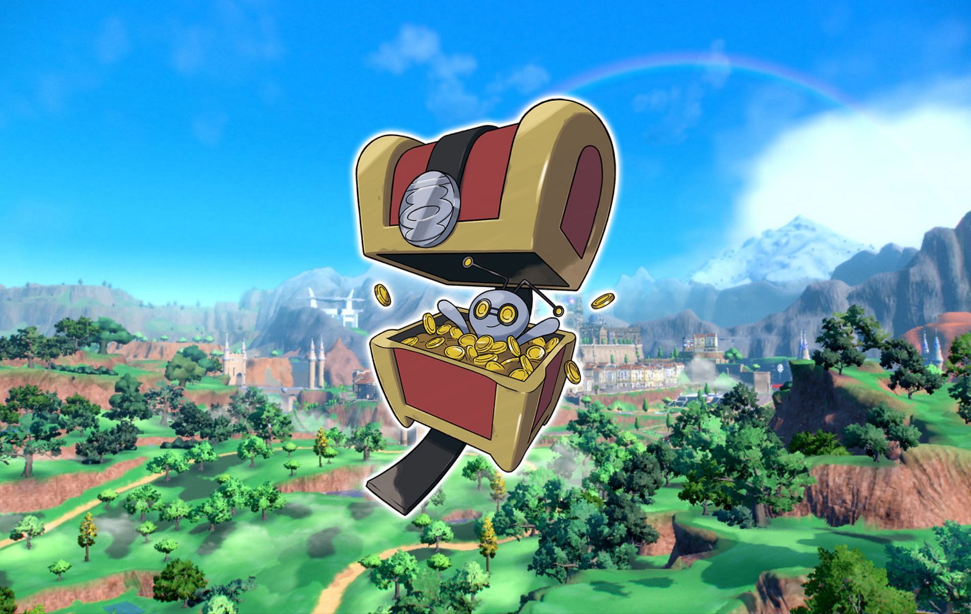 The surprise is finally out of the box... or chest? (Images via The Pokemon Company)