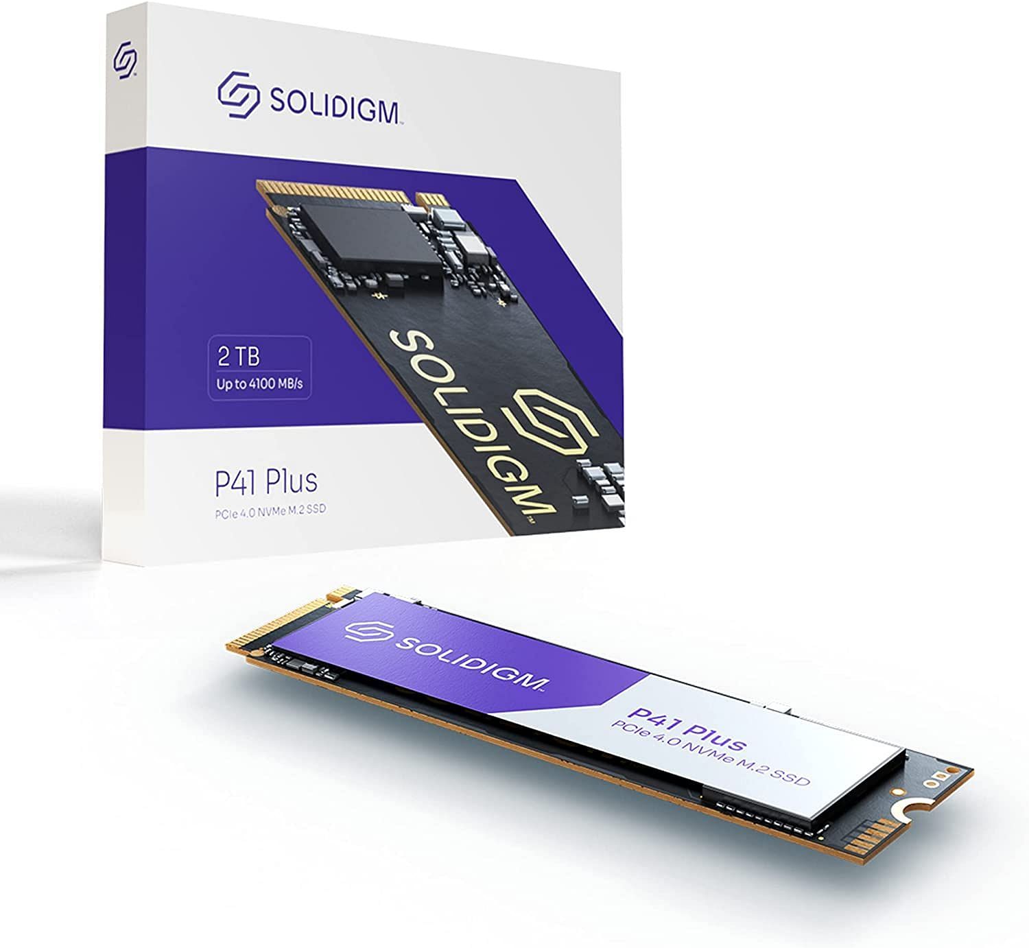 The Solidigm P41 Plus Series 2 TB PCIe Gen 4 SSD (Image via Deal Targets)