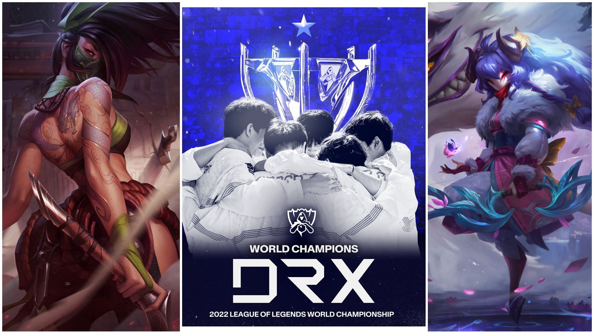 DRX players reveal their first choices of Worlds 2022 skins (Images via Riot Games)