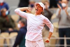 Watch: Iga Swiatek expertly sabers champagne during off-court holiday