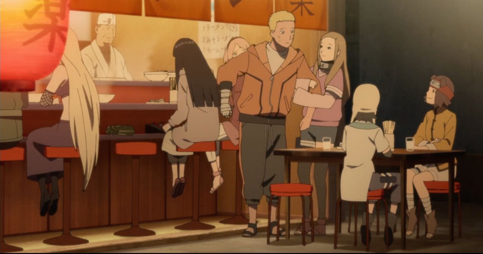 I love how in episode 479 after the great war Guren and Yukimaru are seen  at the Leaf Village entrance among the crowd of people trying to get in to  see Naruto 