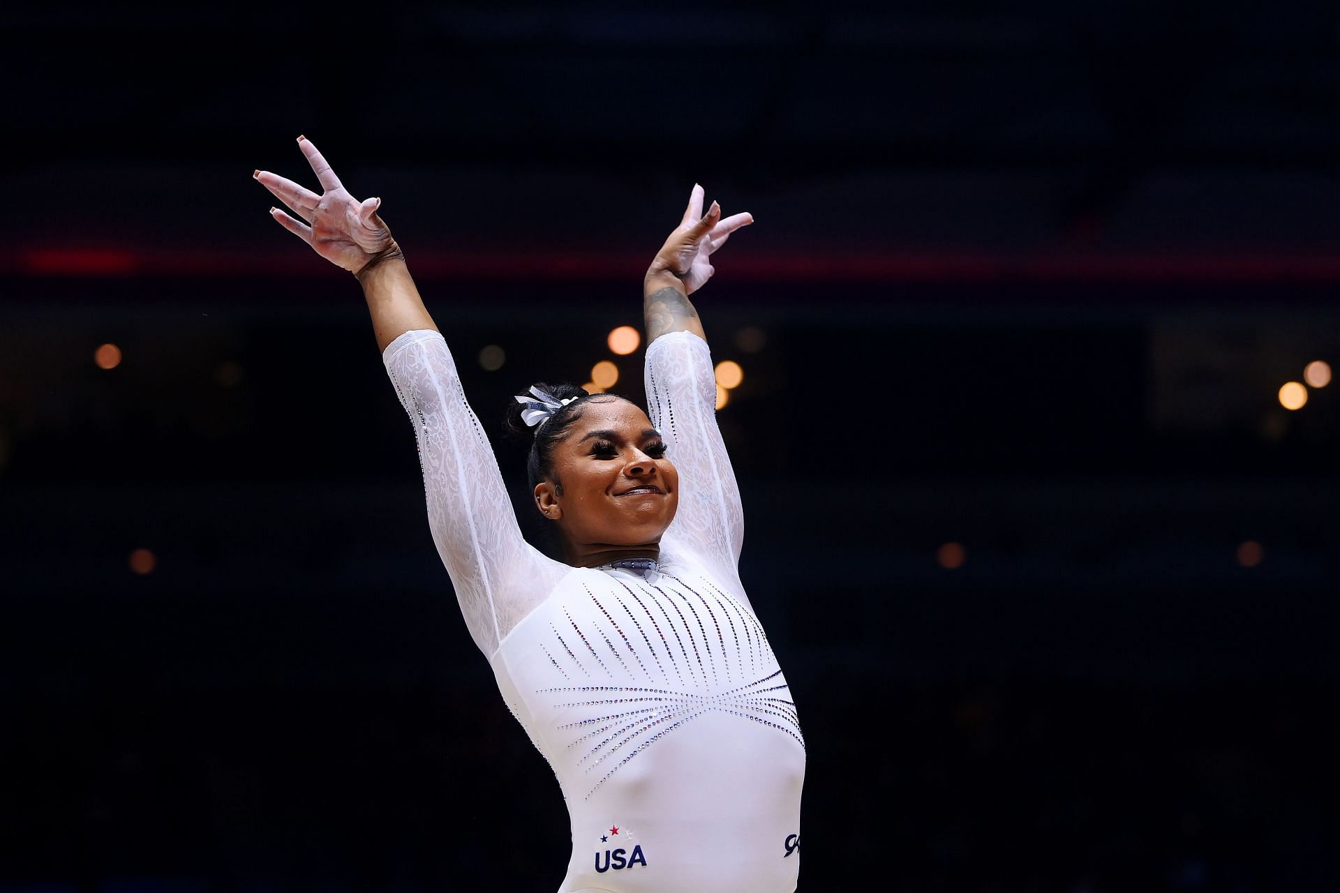 Jordan Chiles during the 2022 Gymnastics World Championships