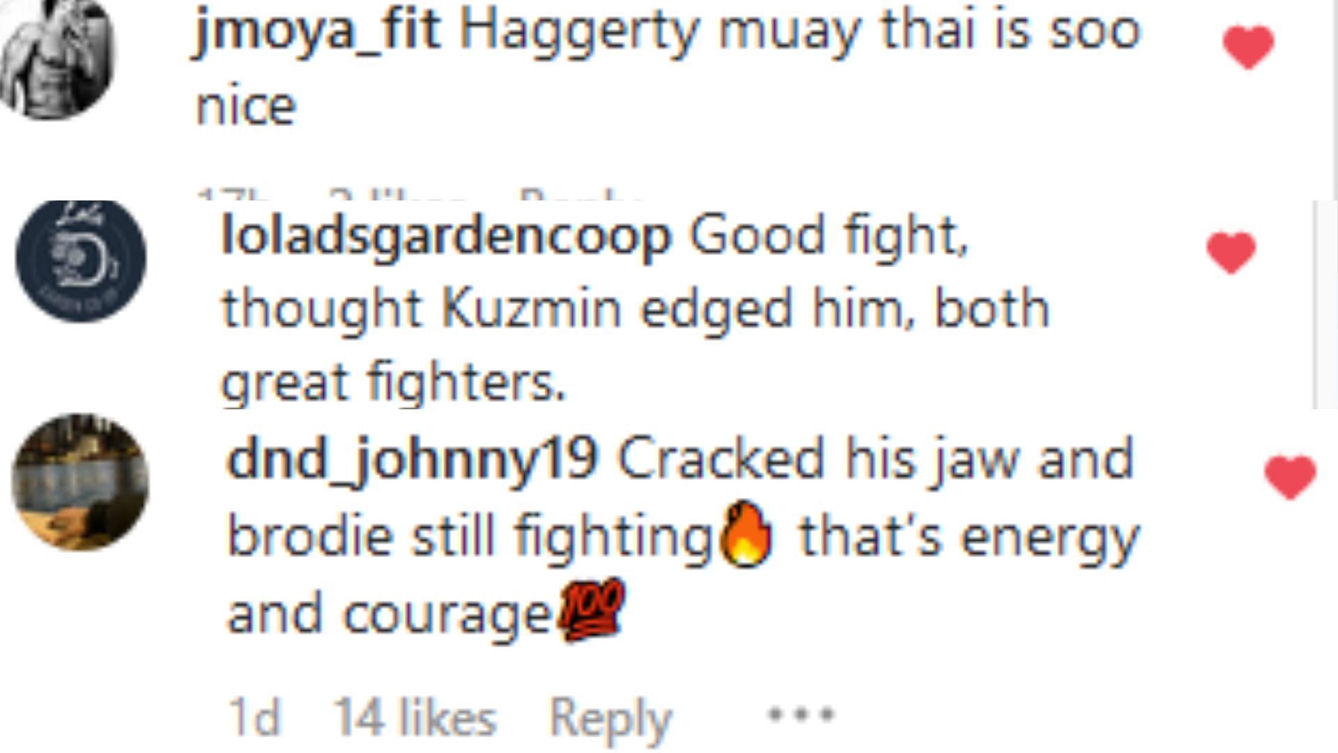 [Photo Credit: @ONEChampionship] Instagram Comments