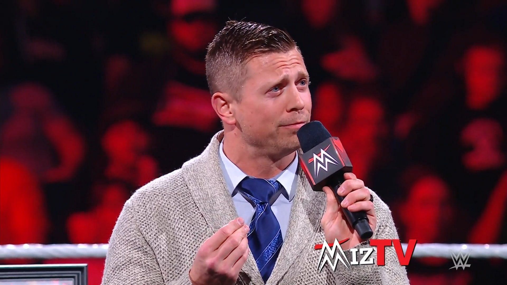The Miz came out to the ring on WWE RAW to ask for an apology