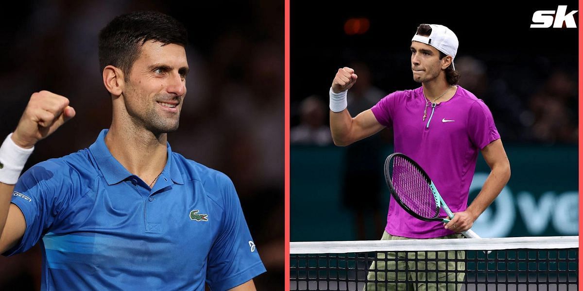 Novak Djokovic will face Lorenzo Musetti in the quarterfinals of the Paris Masters