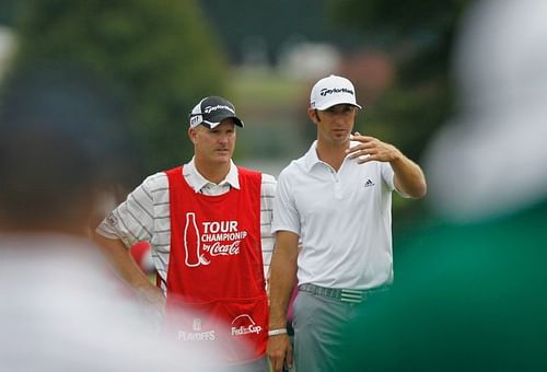 Dustin Johnson had a four-year stint with LaCava (Image via Getty)