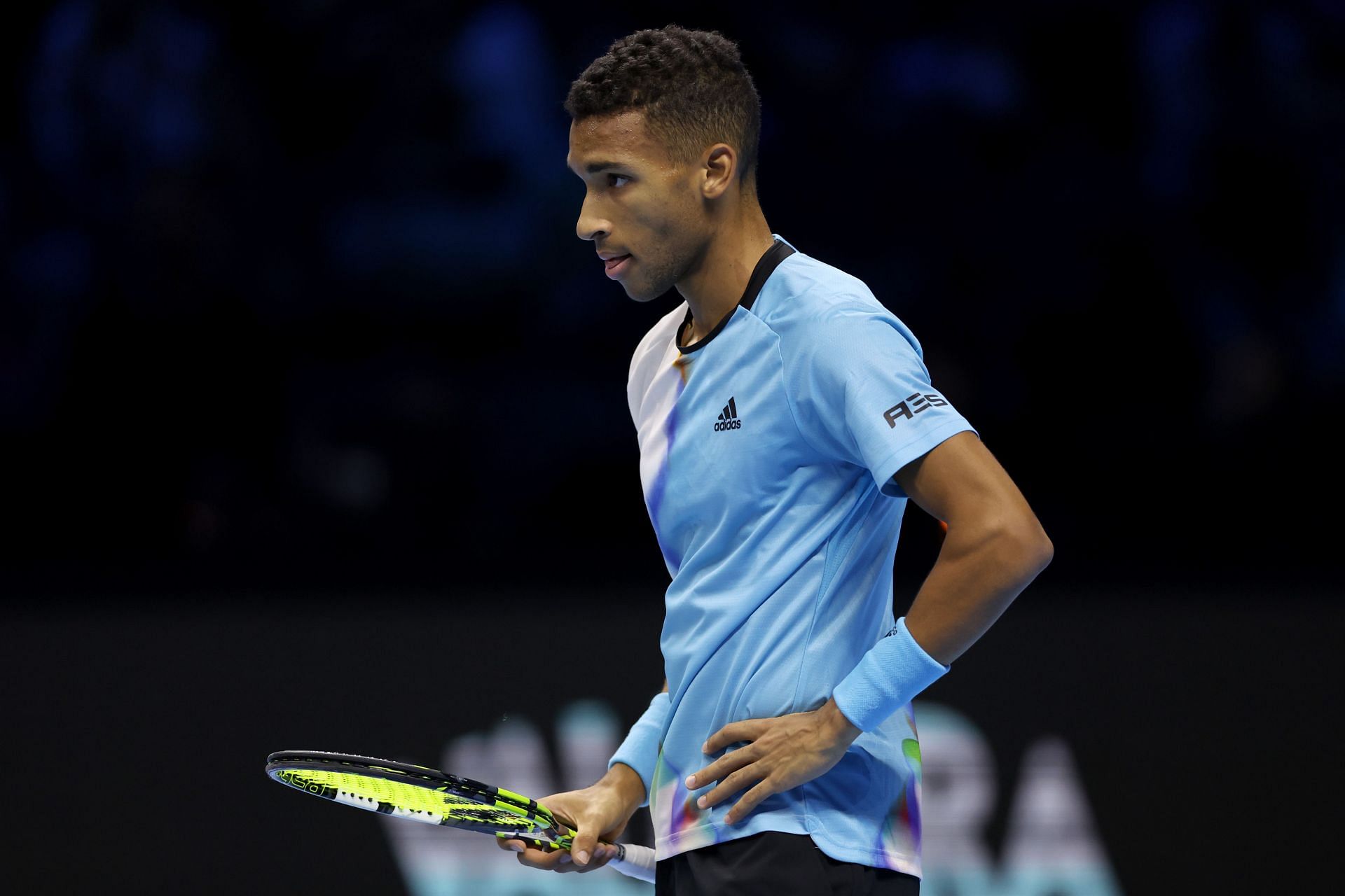 Felix Auger-Aliassime at the 2022 ATP Finals.