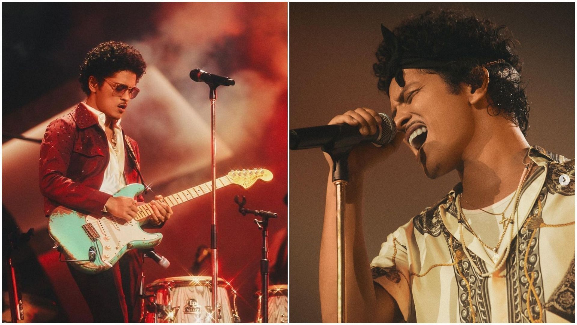 Bruno Mars has announced new dates for his Las Vegas Residency. (Images via Getty)