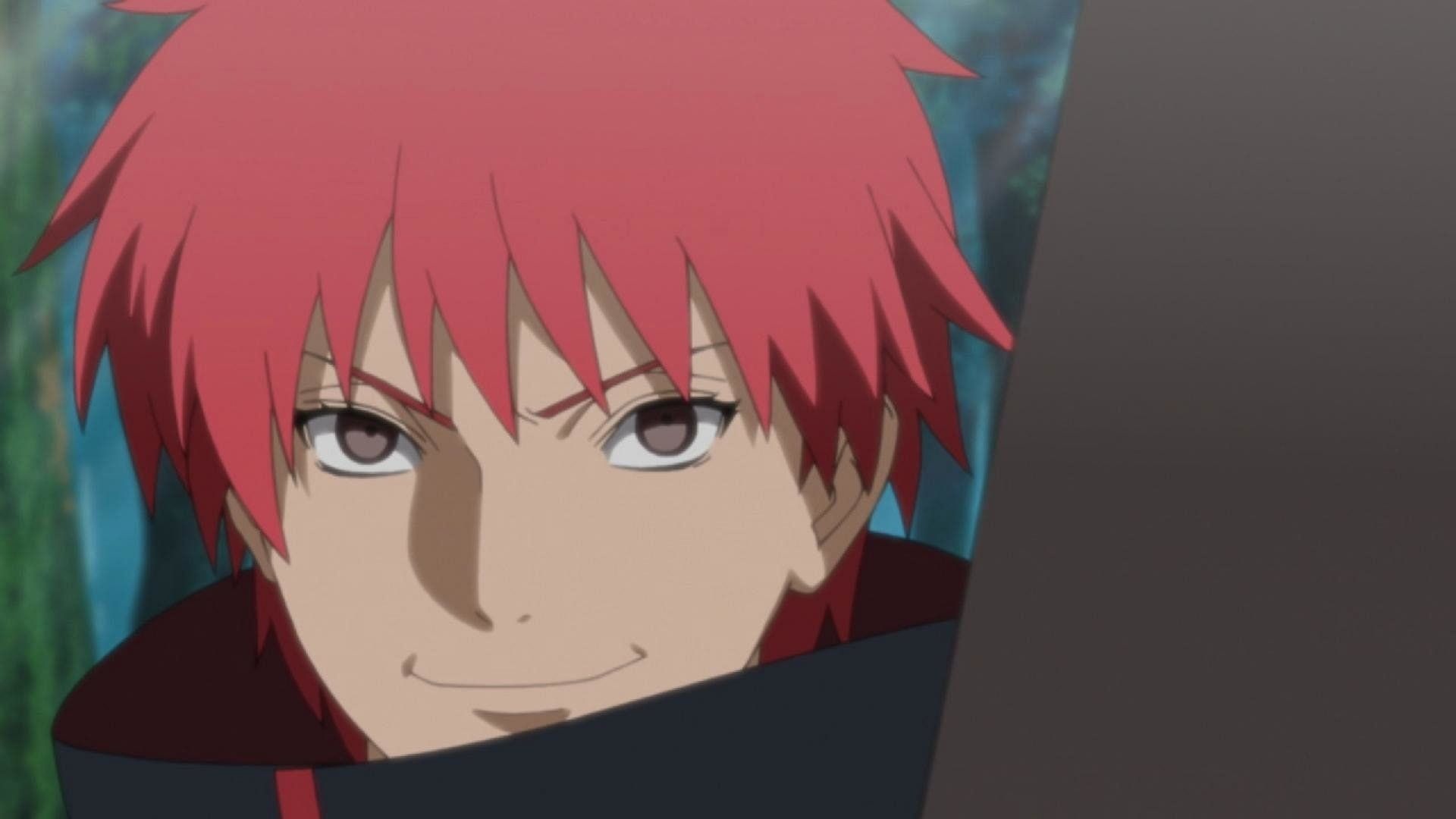 Sasori out of his puppet Hiruko (Image via Studio Pierrot)