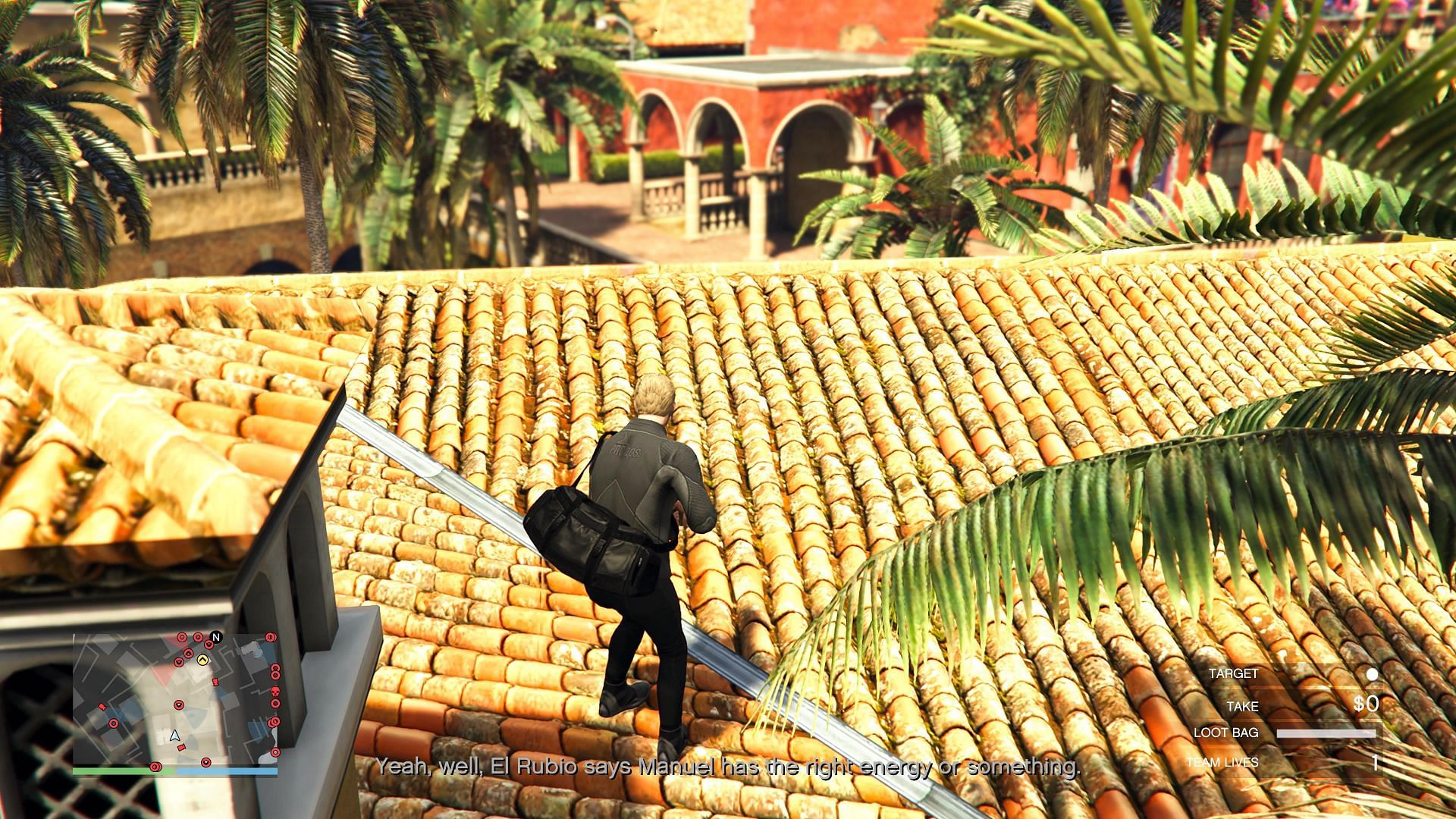Make your way through the rooftops like this (Image via Rockstar Games)