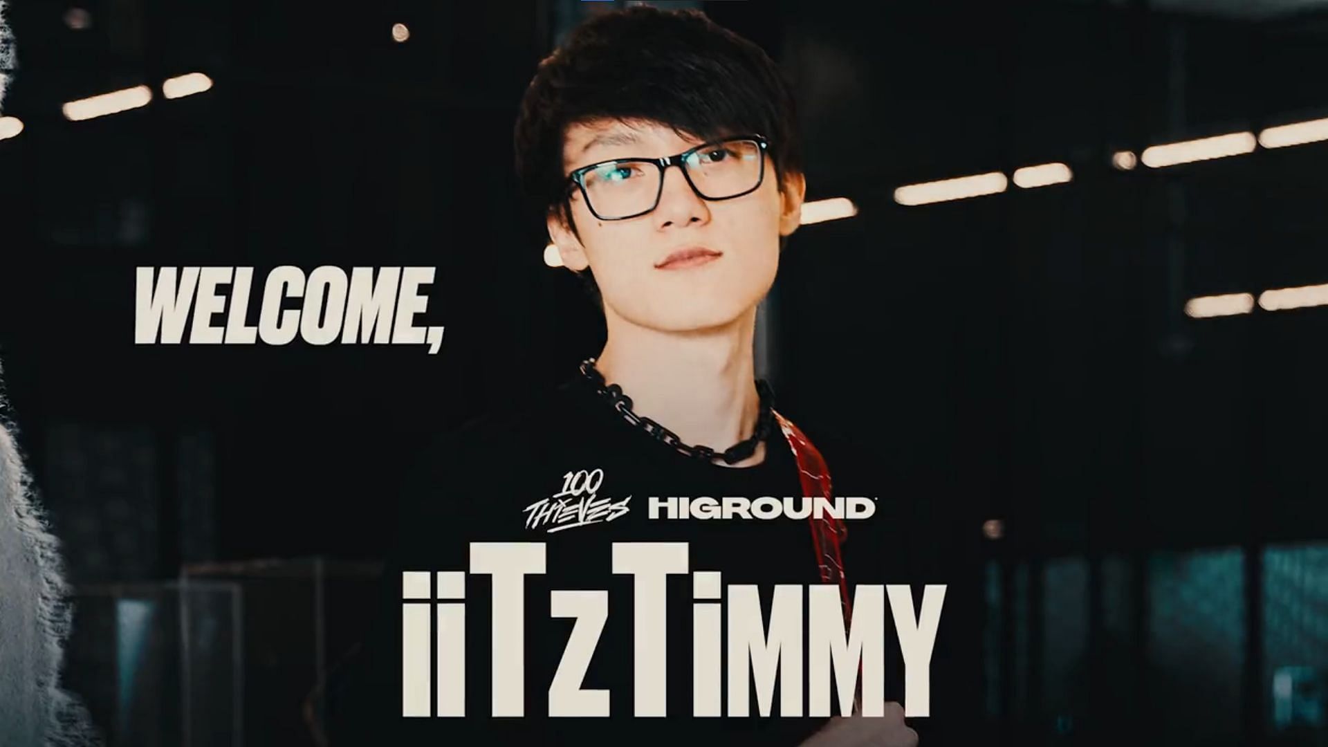 iiTzTimmy made an important announcement today (Image via 100 Thieves/ Twitter)