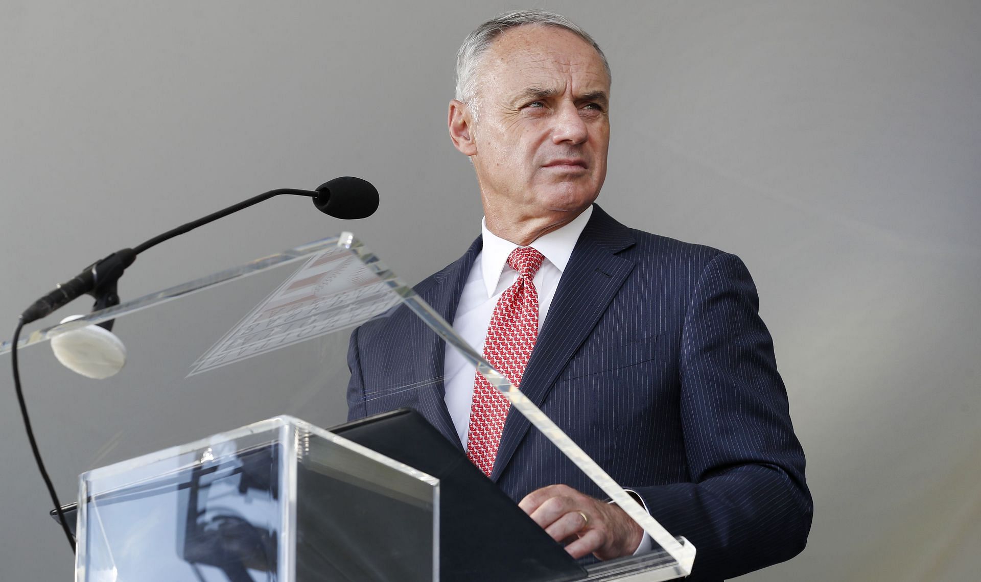 2022 National Baseball Hall of Fame Induction Ceremony Rob Manfred