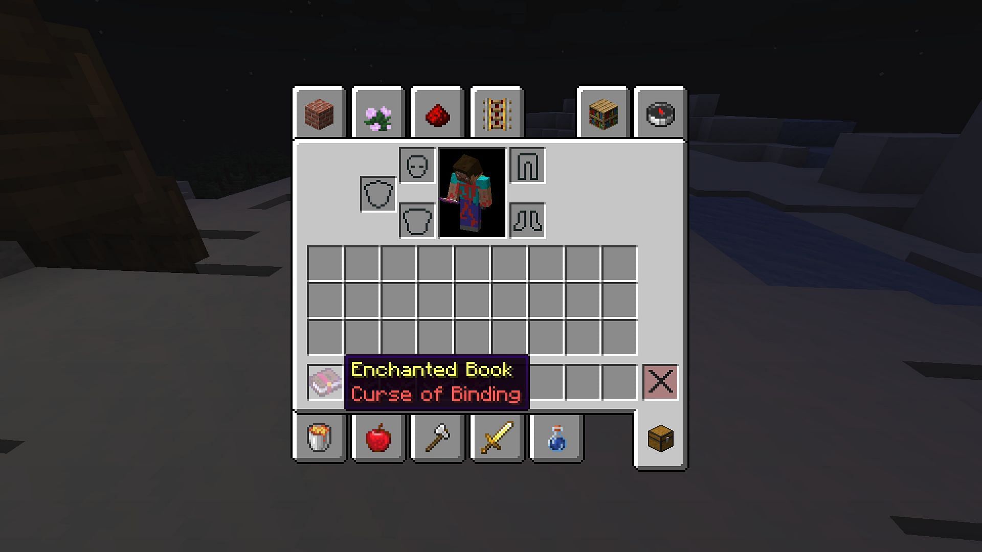 The curse of binding is the worst enchantment in Minecraft (Image via Mojang)