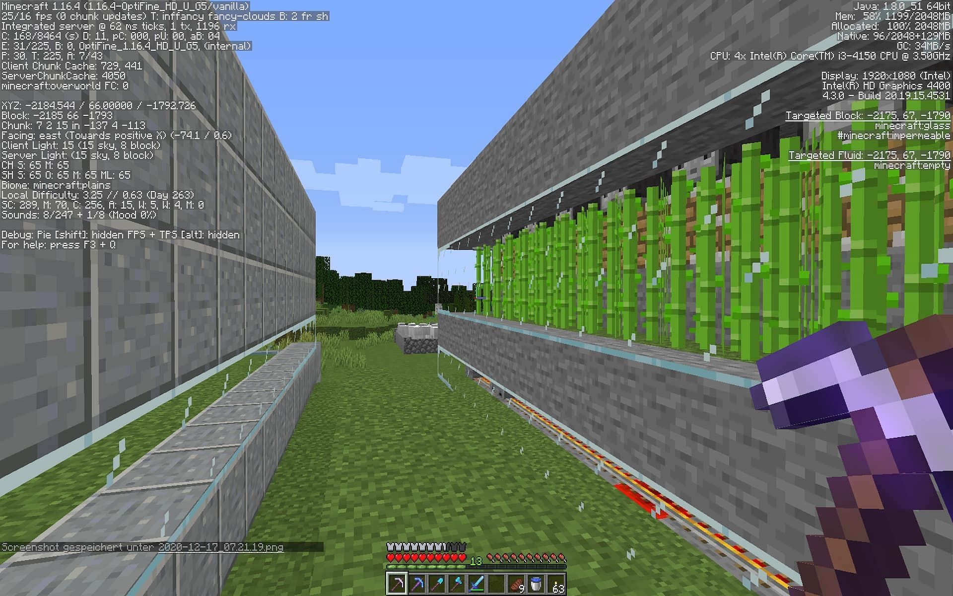 Minecraft can be played on low-end PCs with the help of mods (Image via minecraftforum.net)