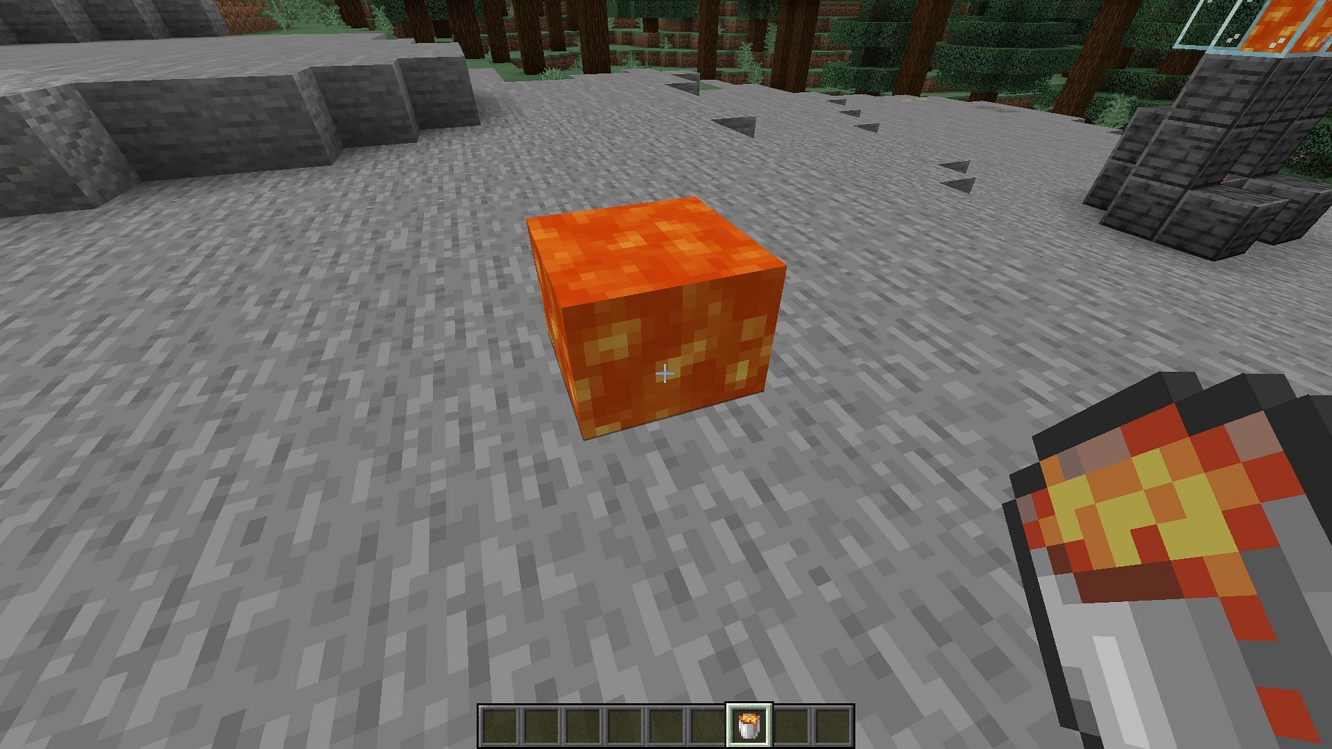Players can use lava or cactus to entirely destroy useless items in Minecraft (Image via Mojang)