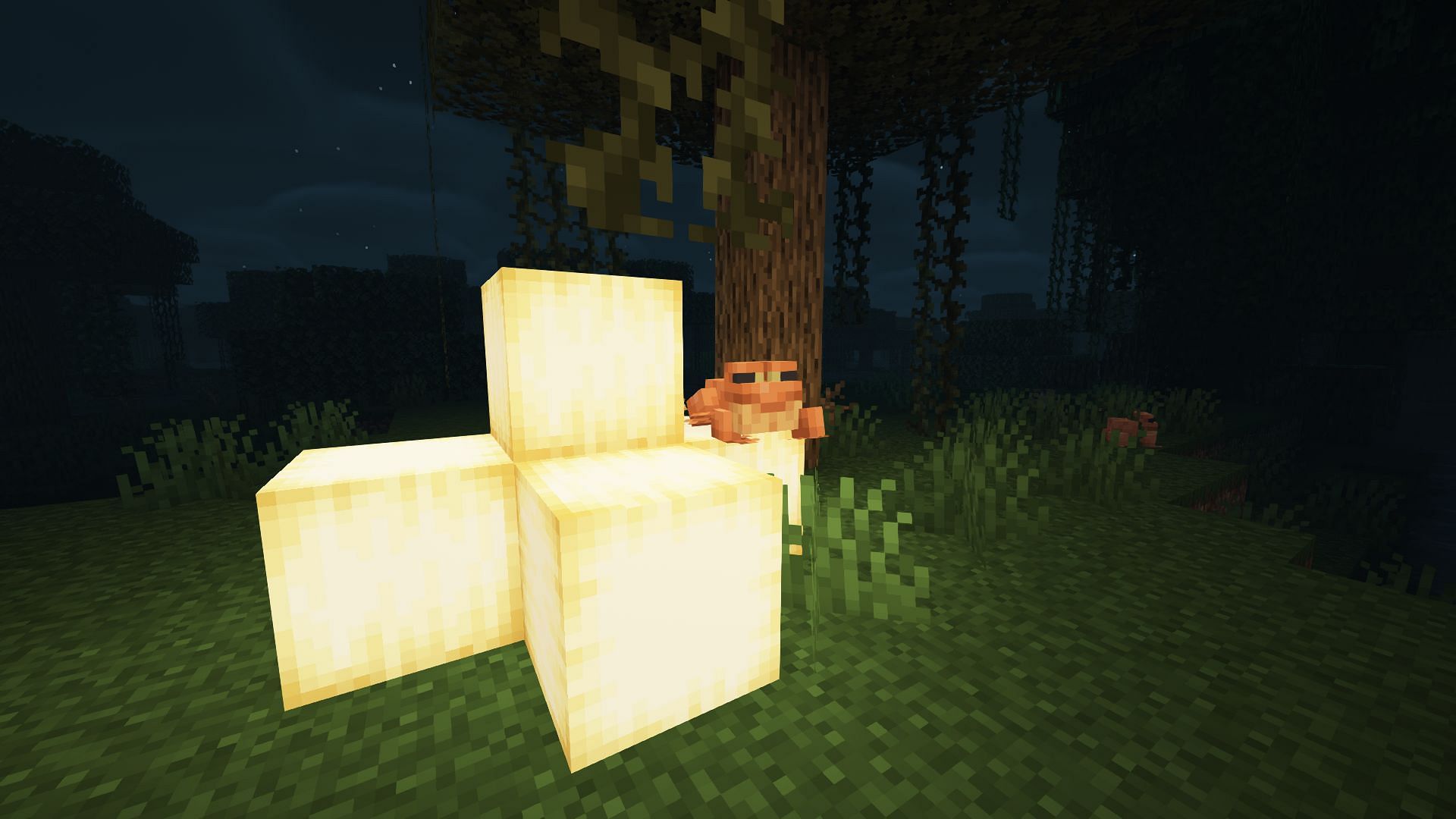 Froglights are beautiful blocks that emit light in Minecraft 1.19 (Image via Mojang)