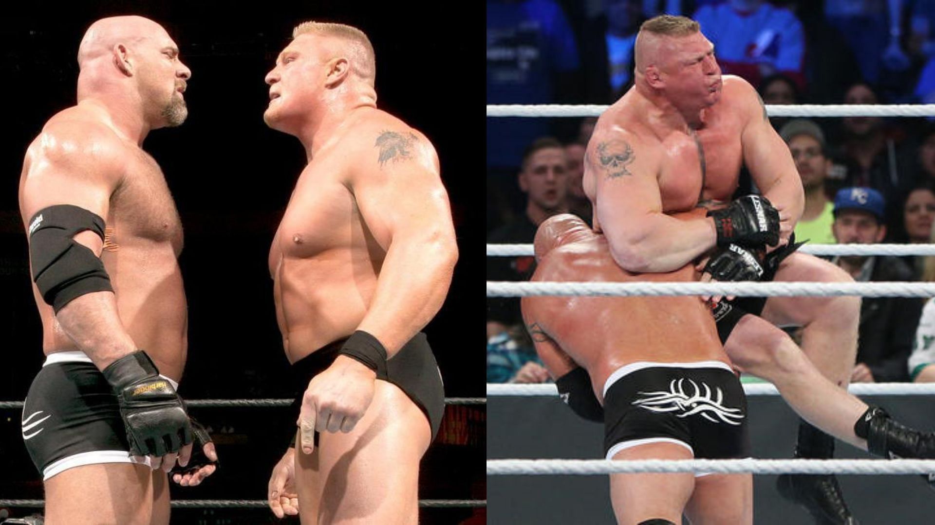 WWE legends Goldberg and Brock Lesnar