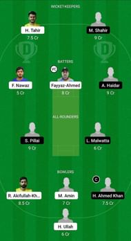 PAG vs ECC Fantasy Suggestion Team 1