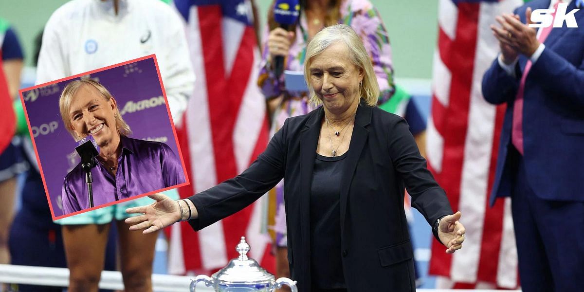 Martina Navratilova at the 2022 US Open.