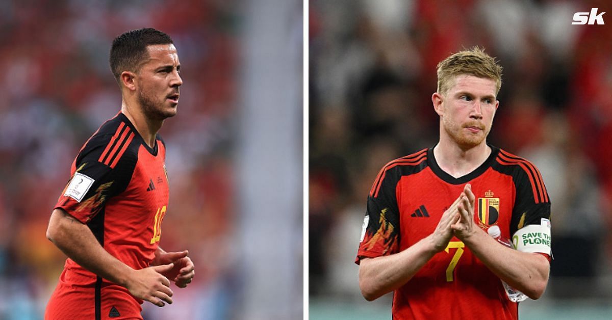 Belgium skipper Eden Hazard and midfielder Kevin de Bruyne 