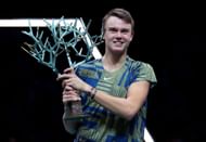 Holger Rune with his 2022 Rolex Paris Masters title