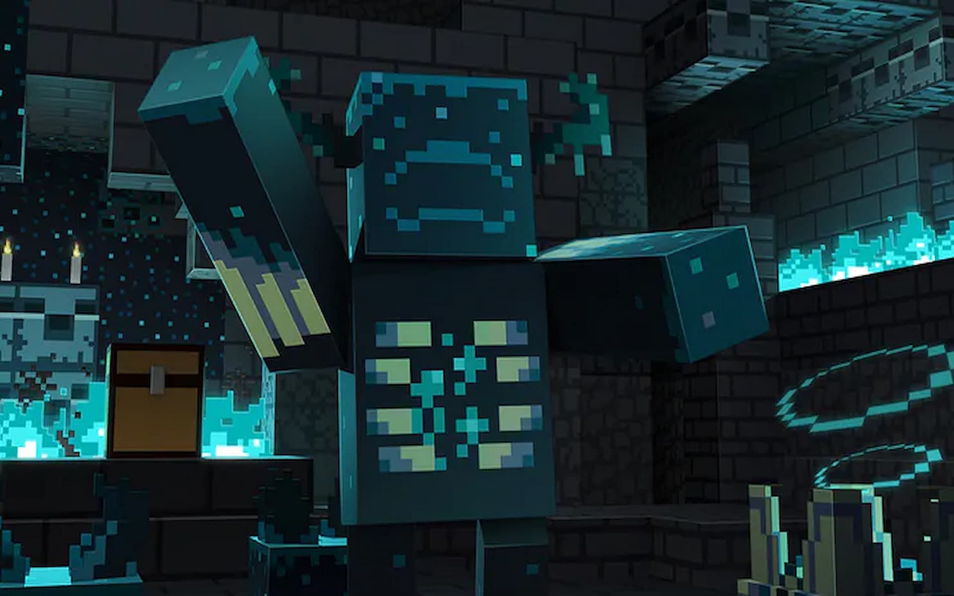 The Warden is a powerful mob in Minecraft (Image via minecraft.net)