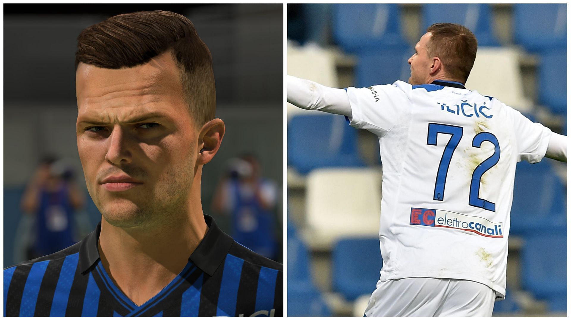 Josip Ilicic could return to the FIFA series (Images via EA Sports and Getty Images)