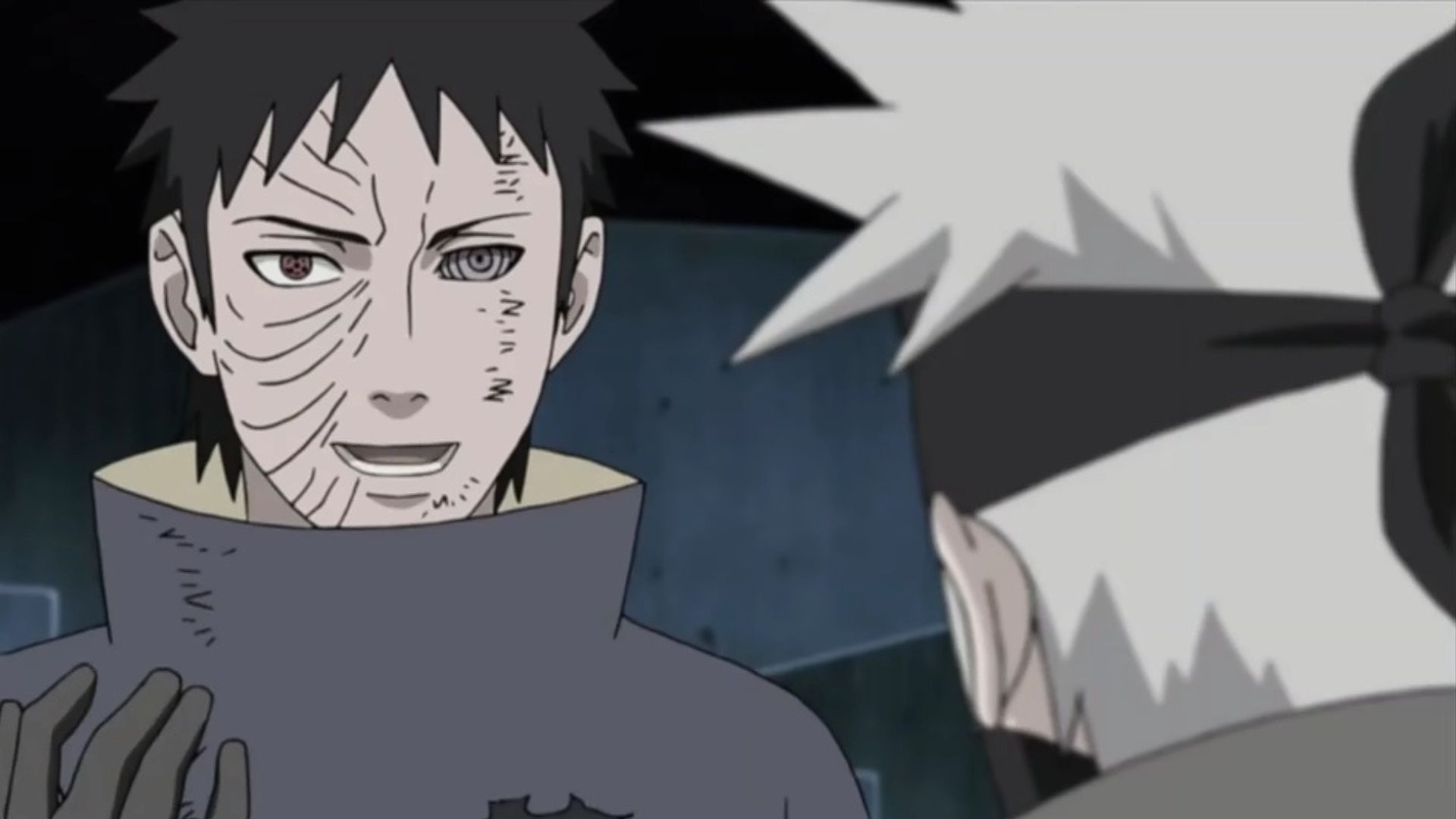 Obito and Kakashi as seen in the Naruto anime (Image via Masashi Kishimoto/Studio Pierrot)