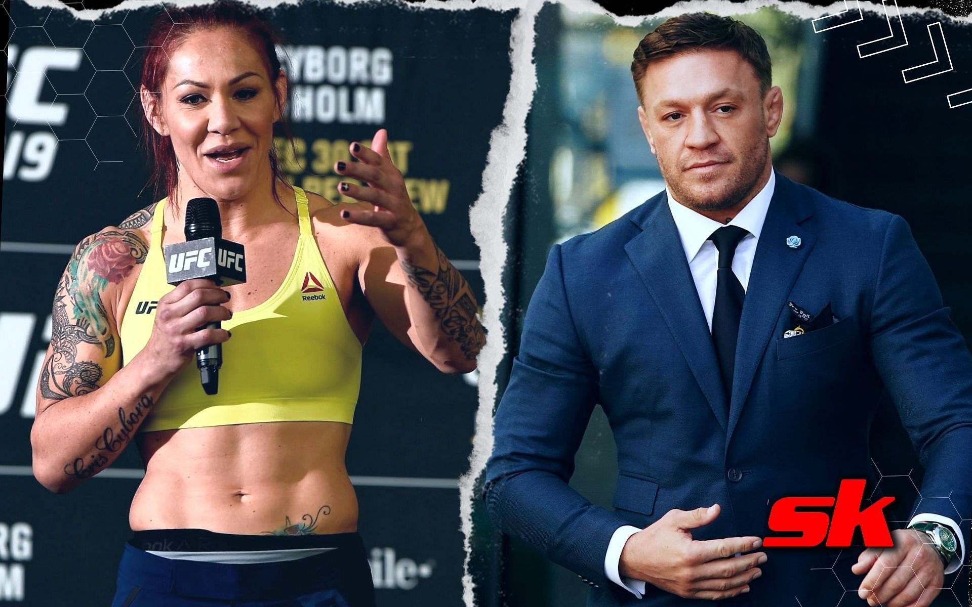  Conor McGregor responds to Cris Cyborg. [Image credits: Getty Images]