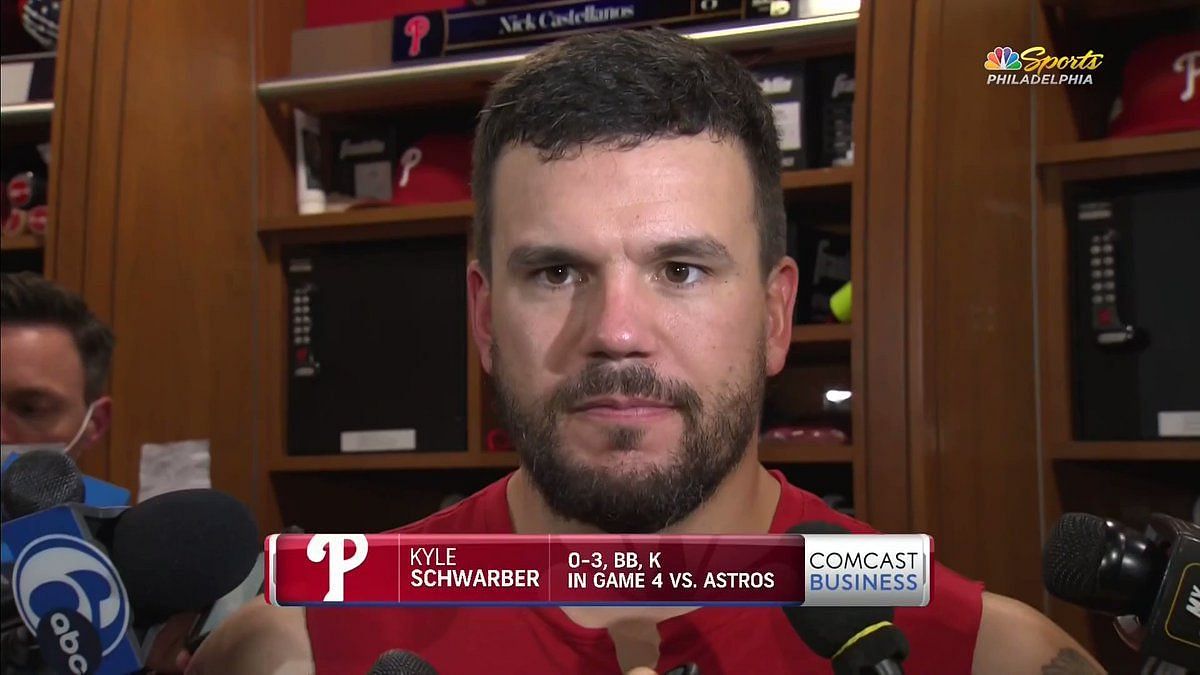 Phillies' Kyle Schwarber: 'I Really Don't Give a S--t' About Being No-Hit  in Game 4, News, Scores, Highlights, Stats, and Rumors