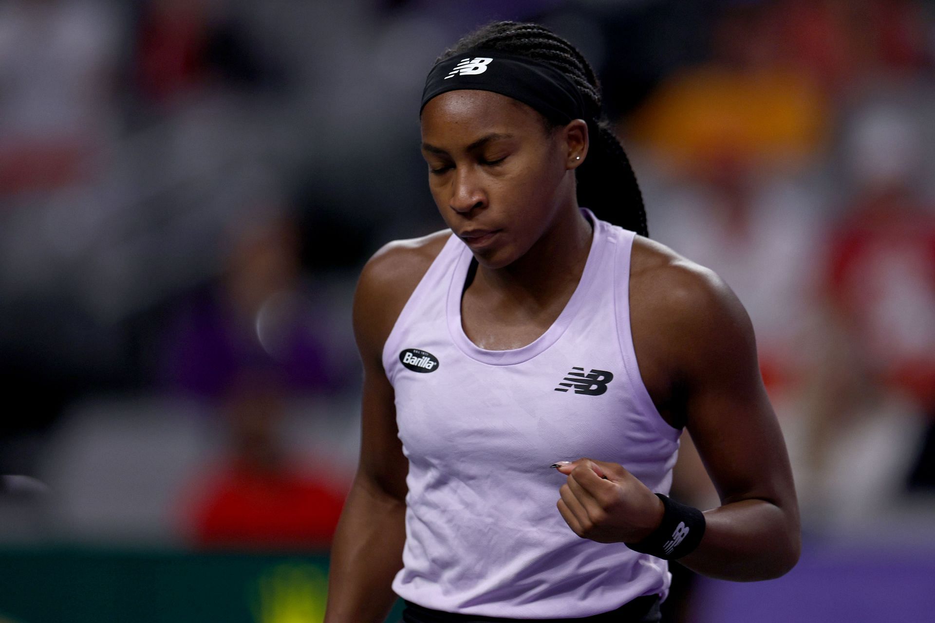 Coco Gauff pictured at the 2022 WTA Finals.