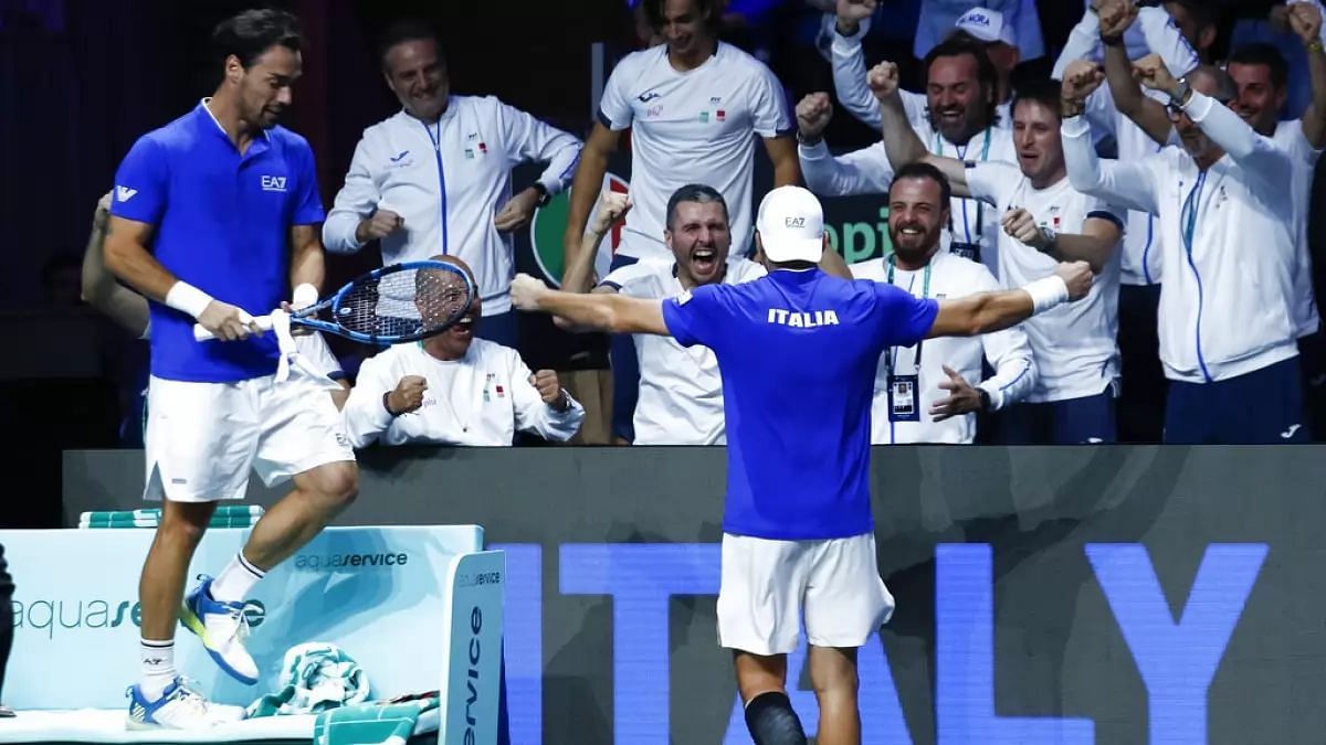Italy defeated USA in the quarterfinals of the 2022 Davis Cup.