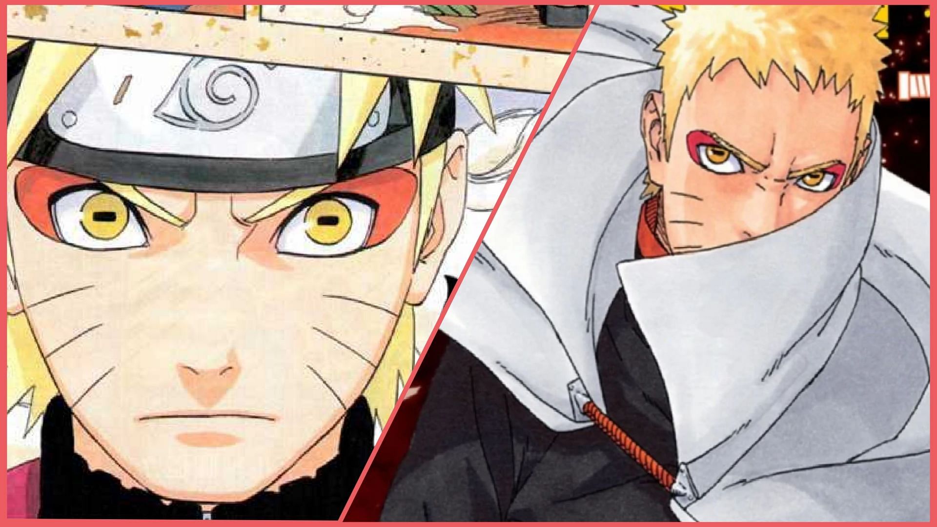 Naruto during his teenage years and as an adult (Image via Masashi Kishimoto/Shueisha)